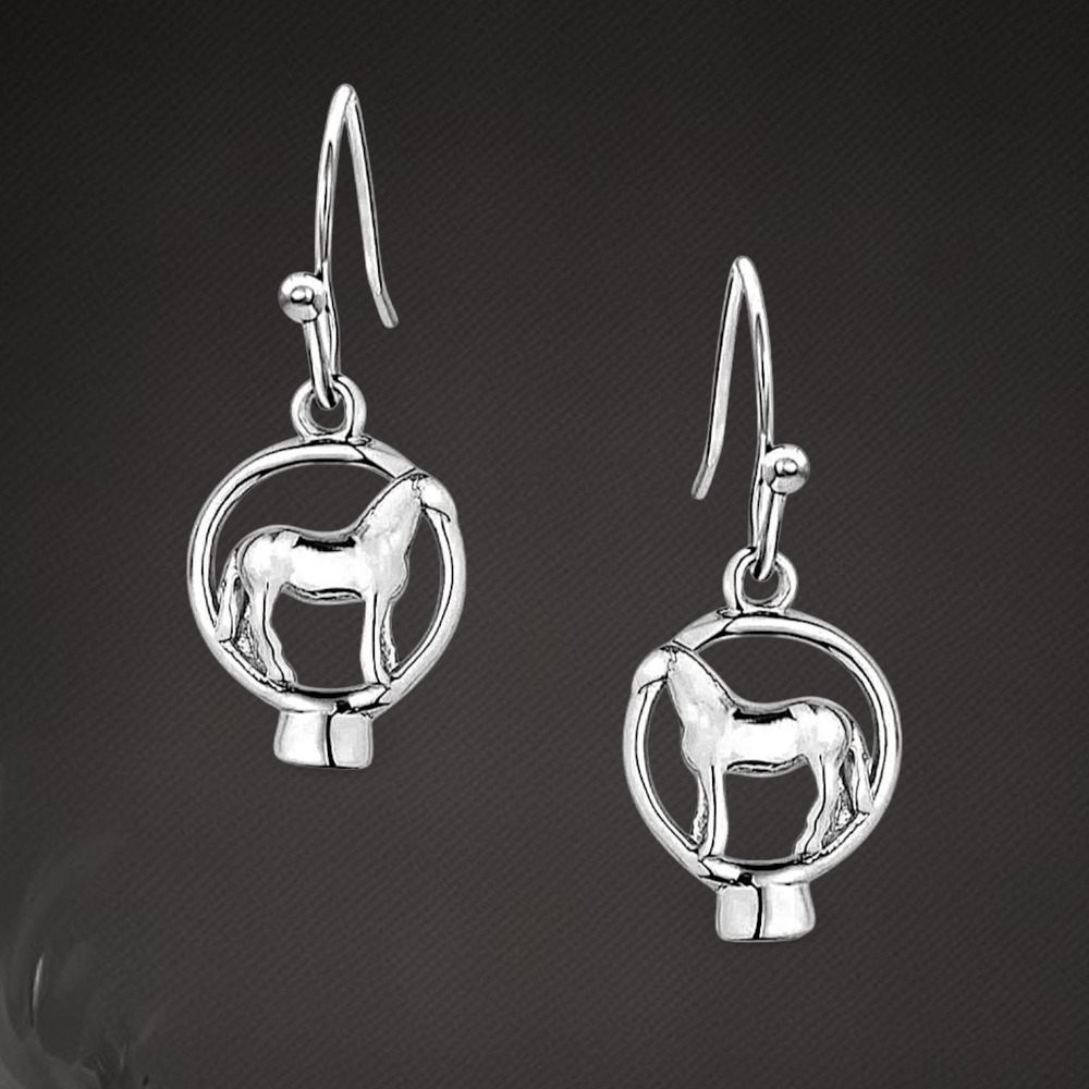 Montana Silversmiths Earrings Women's Horses Of The World AQHA ~‎ NEW!